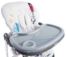 Дитячий стільчик для годування Caretero Luna Grey (5903076301826)